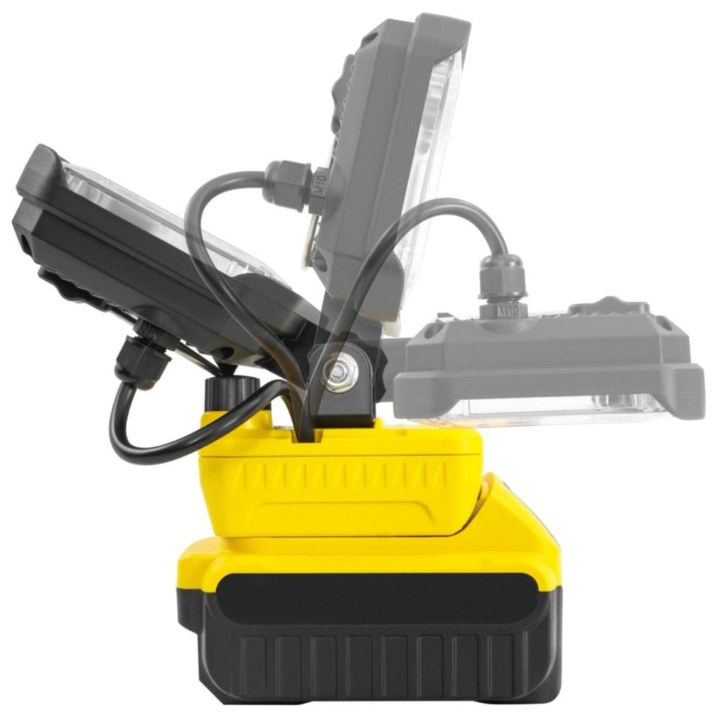 Lampara Inalámbrica 18v 1700lm Linterna Led 30w Recargable Amarillo Doble Tono