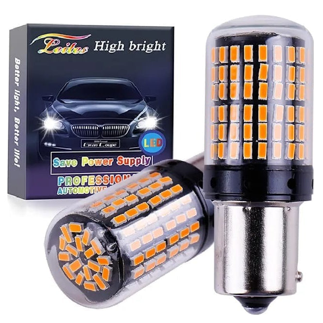 Ampolletas Led Bau15s Intermitentes Canbus X2 Pata Dispareja