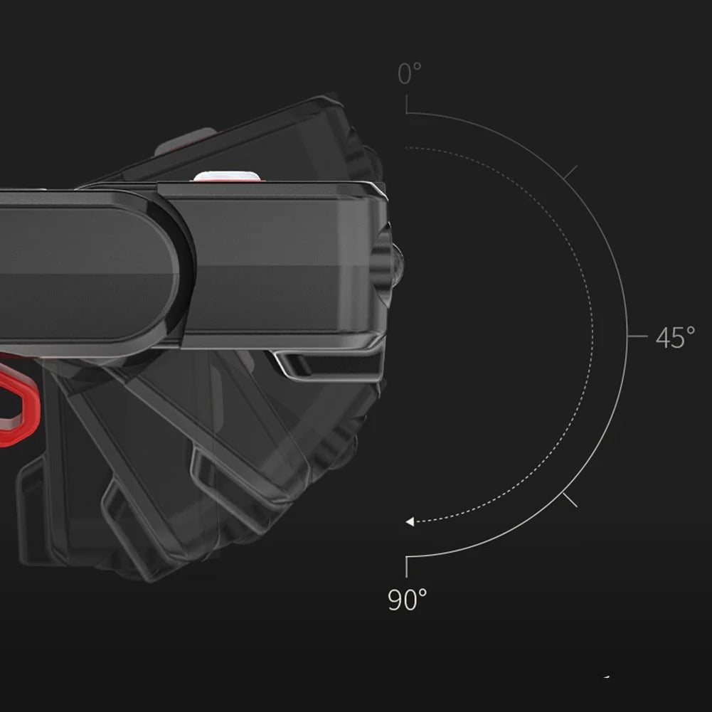 Linterna Cabeza Led Frontal Recargable Jockey Shark Fenix Blanco Negro