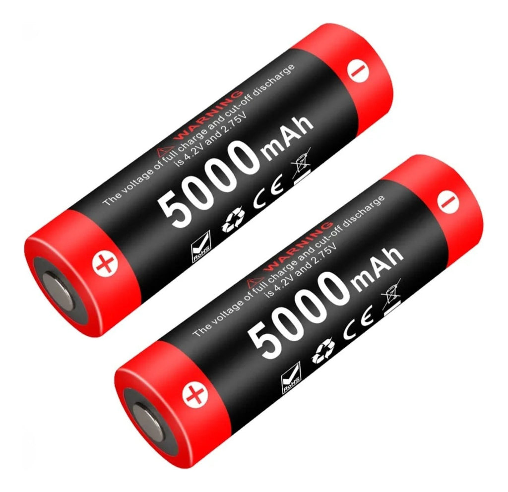 Cargador Doble Baterías Litio 18650 + Pack Doble Baterias