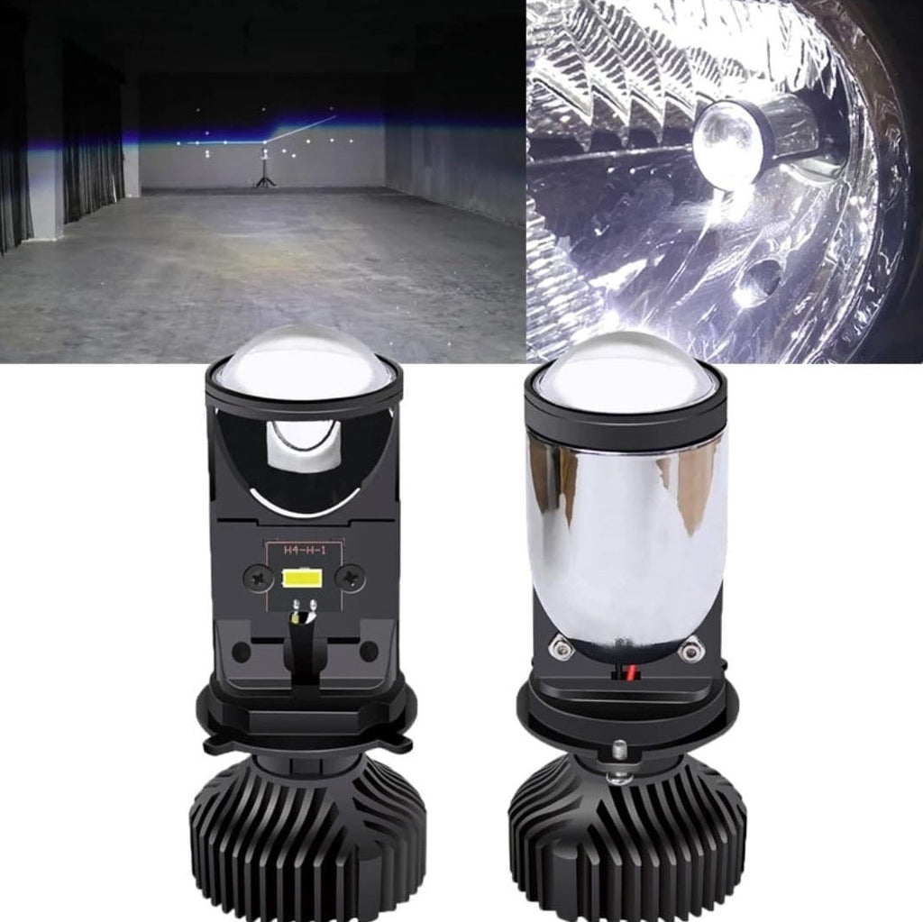 Kit 2 Led Premium H4 Proyector Lupa 20 Mil Lumenes Csp + T10
