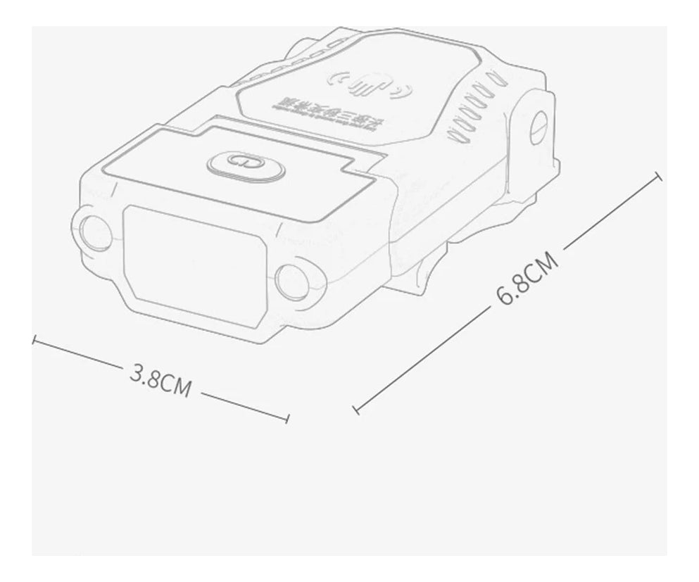 Linterna Cabeza Led Frontal Recargable Jockey Shark Fenix Blanco Negro