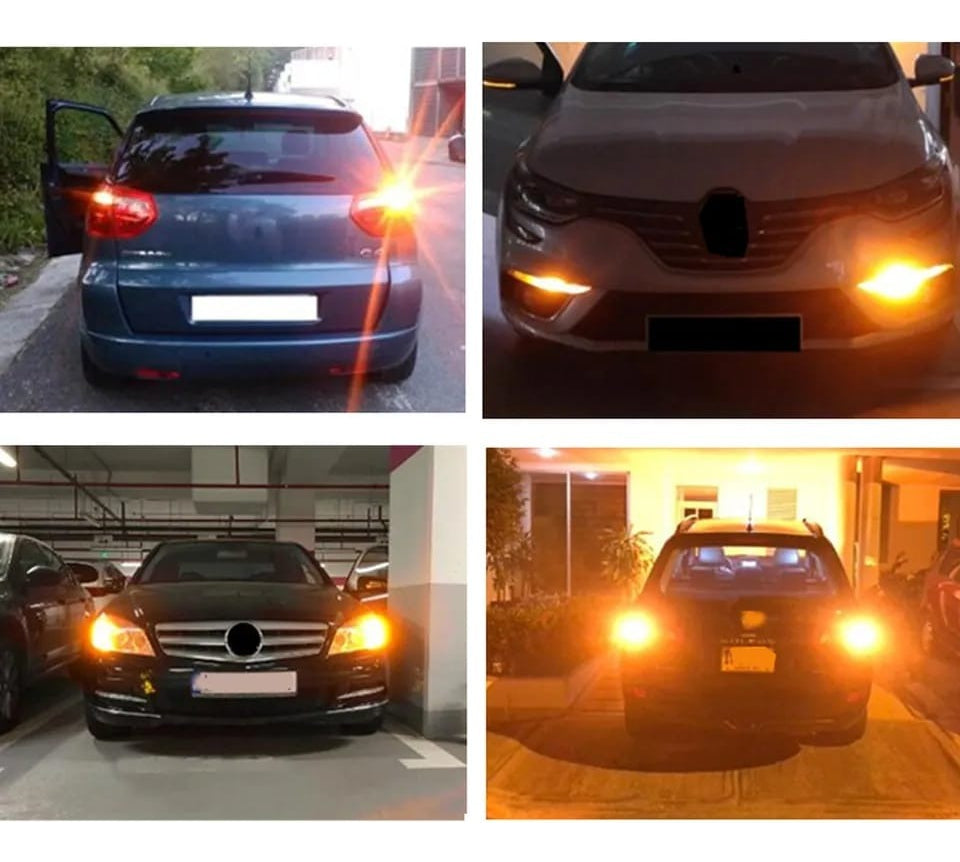 Ampolletas Led Bau15s Intermitentes Canbus X2 Pata Dispareja