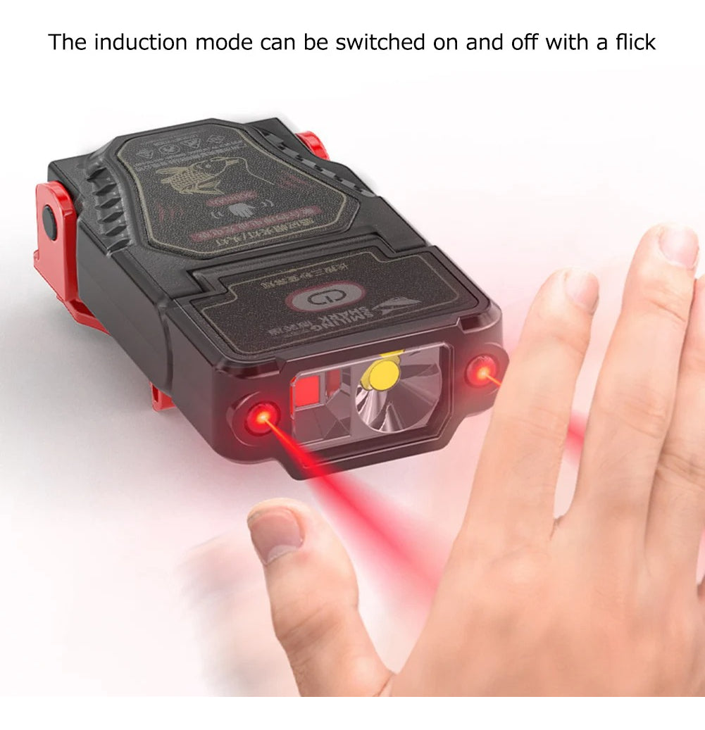 Linterna Cabeza Led Frontal Recargable Jockey Shark Fenix Blanco Negro