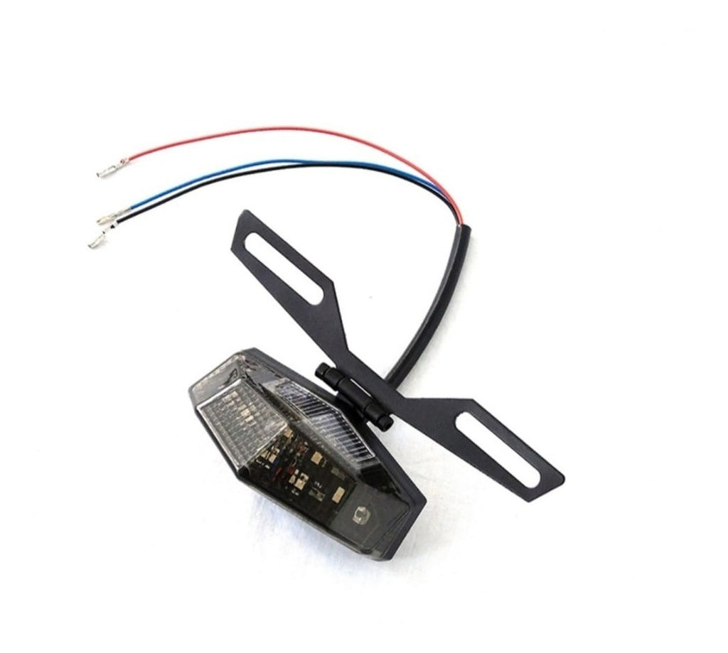 Tercer Stop LED Moto 12V Luz de Freno Roja y Azul | Luz Auxiliar Universal Impermeable