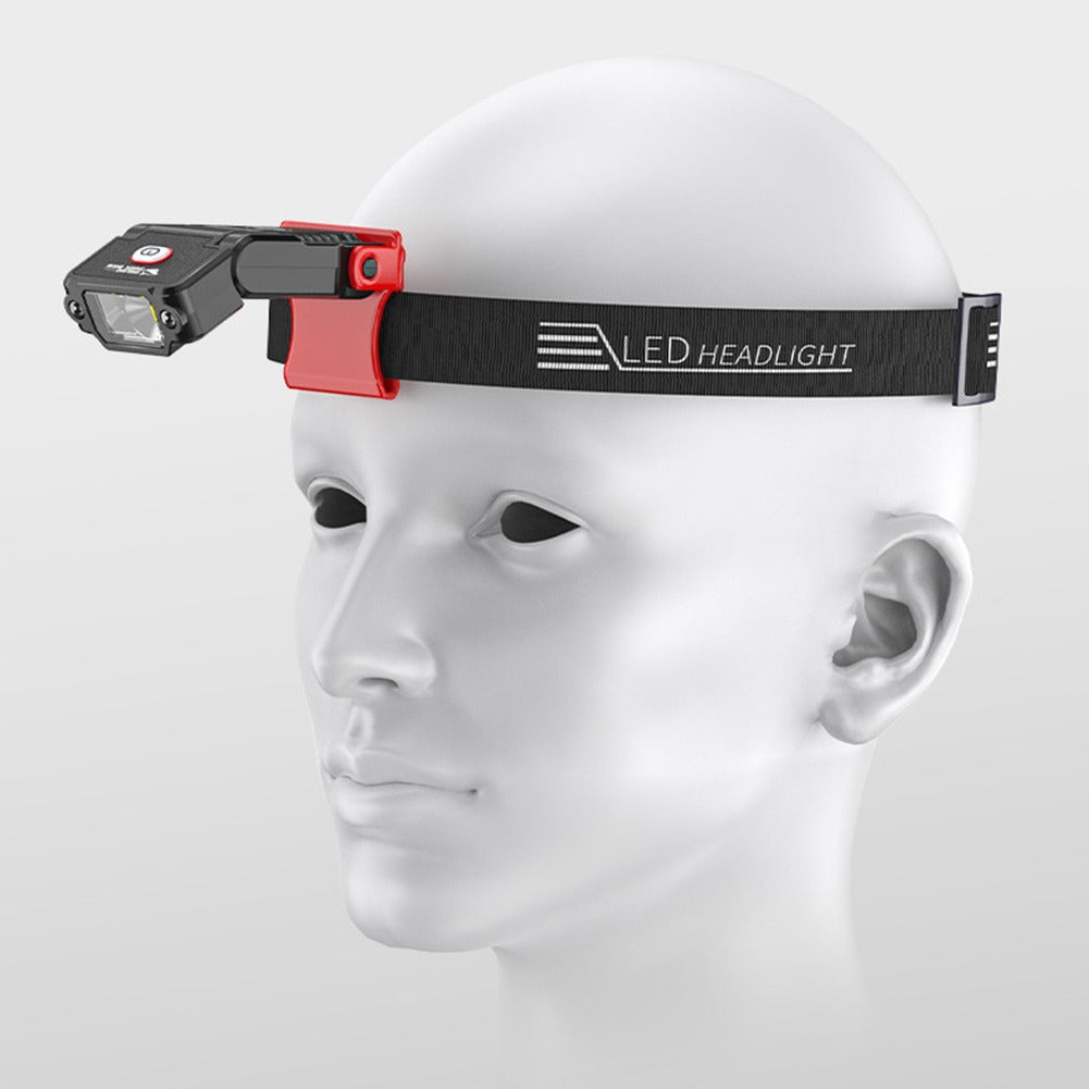 Linterna Cabeza Led Frontal Recargable Jockey Shark Fenix Blanco Negro