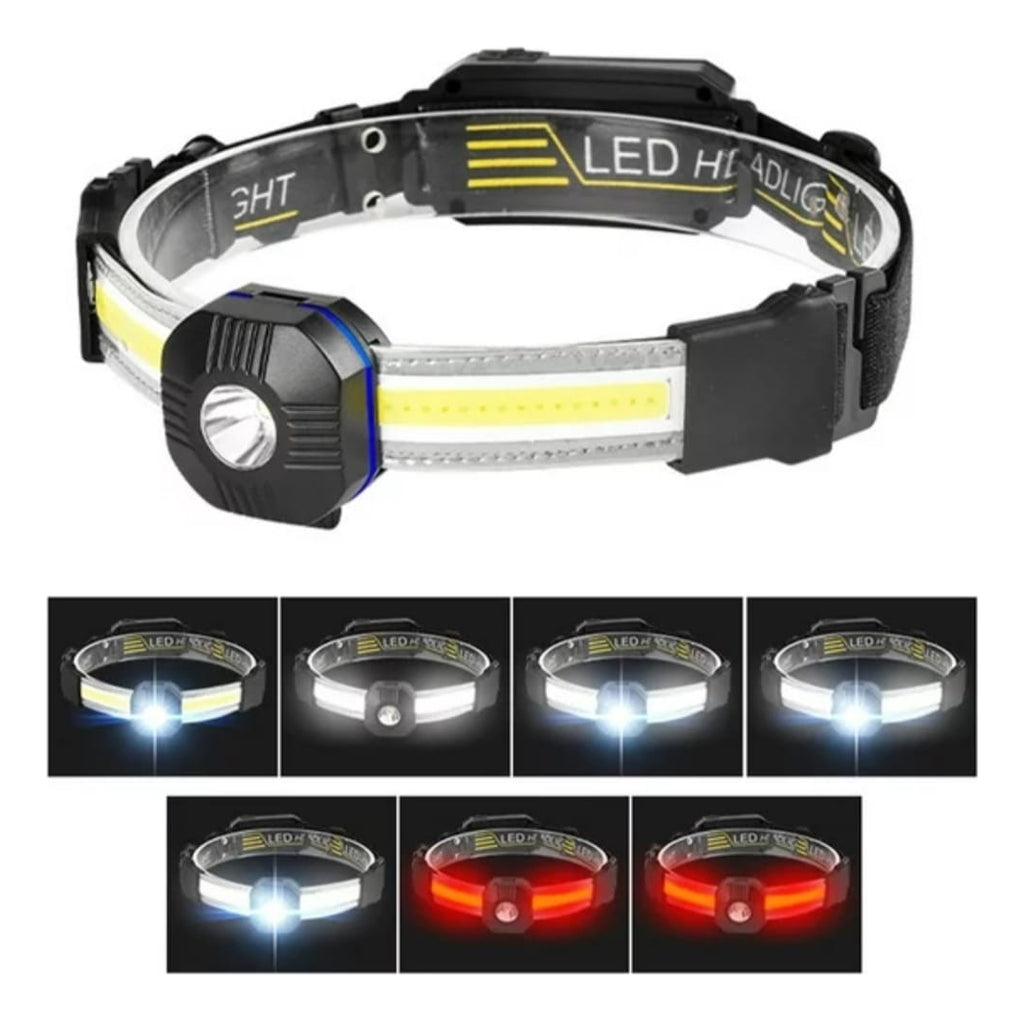 Linterna Frontal Led Brillante Luz 10000lm Lampara Camping