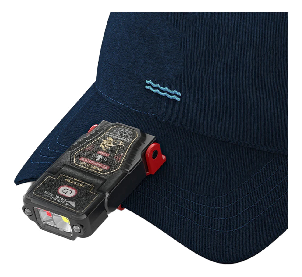 Linterna Cabeza Led Frontal Recargable Jockey Shark Fenix Blanco Negro