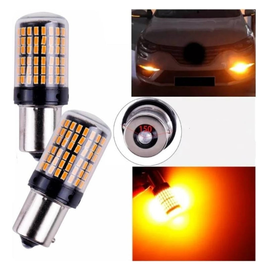 Ampolletas Led Bau15s Intermitentes Canbus X2 Pata Dispareja