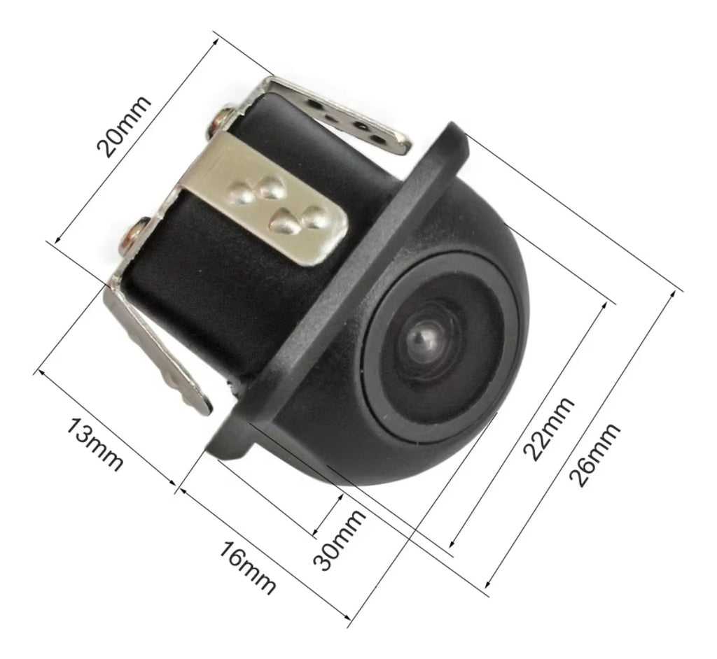 Cámara De Retroceso Angular Auto Embutida Visión Nocturna Hd
