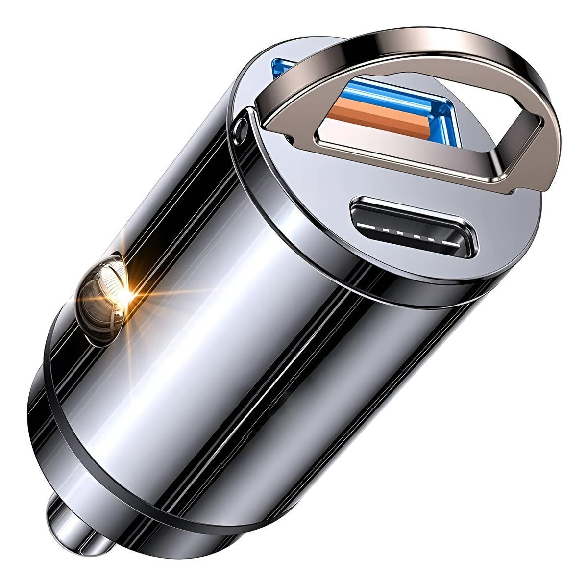 Cargador Usb Auto Carga Rápida Q3.0 60w Max + Usb C Negro