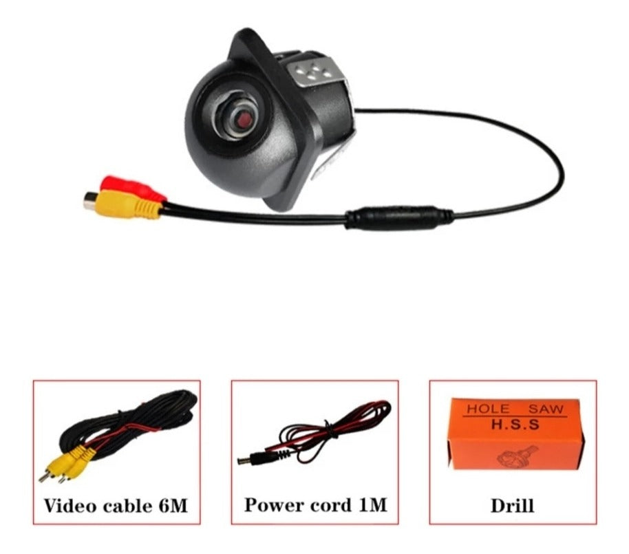 Cámara De Retroceso Angular Auto Embutida Visión Nocturna Hd