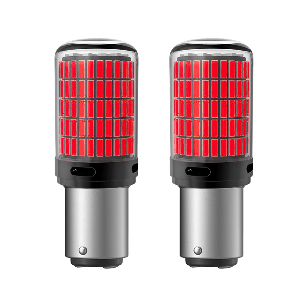 Par Luces Led Doble Contacto Freno 1157 Super Brillo 12v