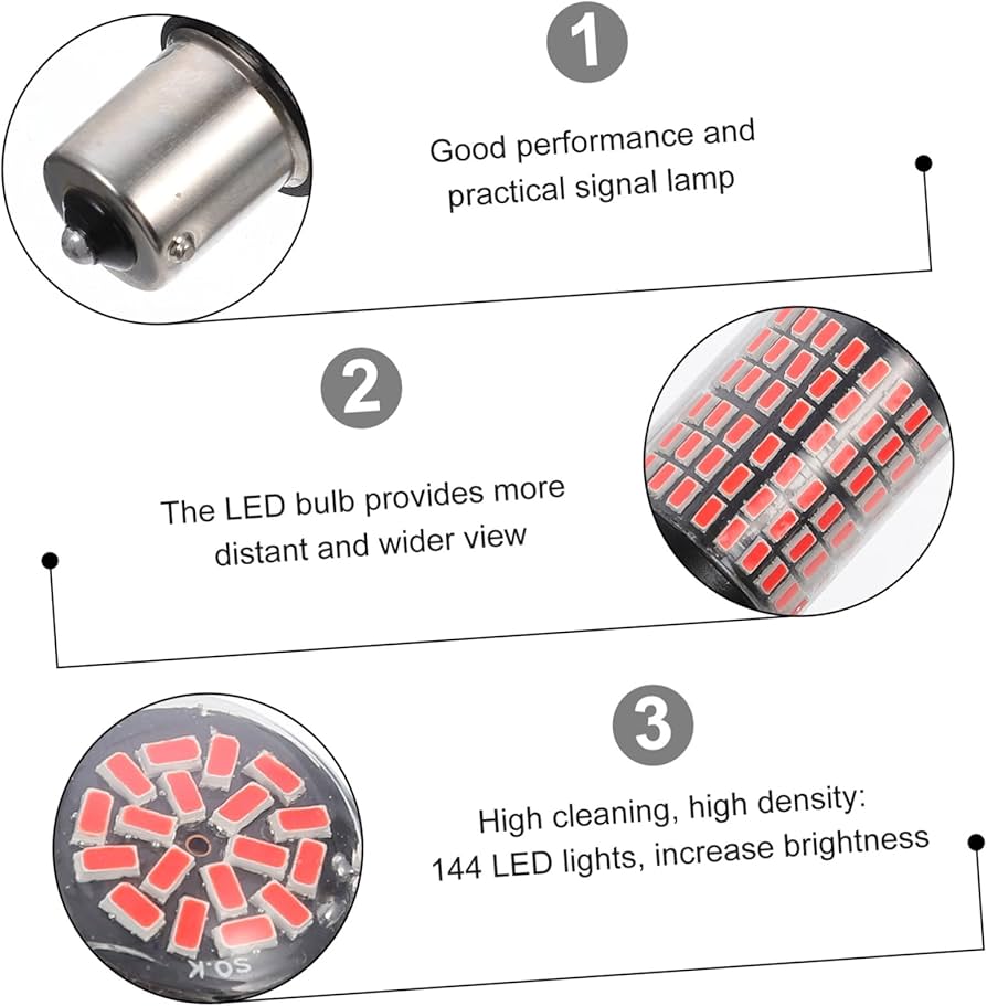 Par Luces Led Doble Contacto Freno 1157 Super Brillo 12v