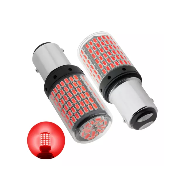 Par Luces Led Doble Contacto Freno 1157 Super Brillo 12v