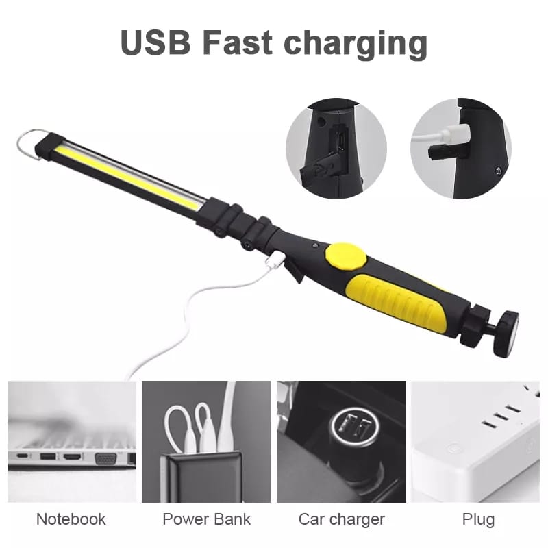 Linterna Led Recargable 2200lm Sos Super Brillante Imán